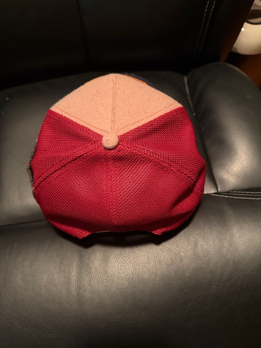 Goorin Bros Bad Ass Trucker Cap - Maroon, Tan & Navy - Picture 3 of 3